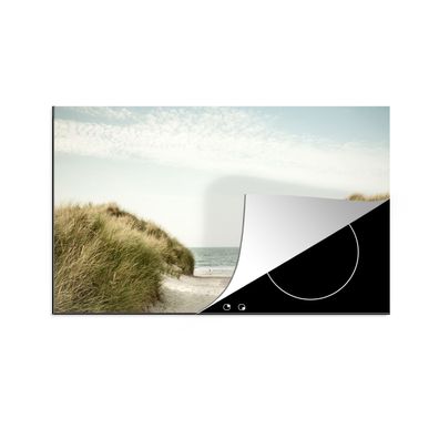 Herdabdeckplatte 85x52 cm Strand - Düne - Himmel