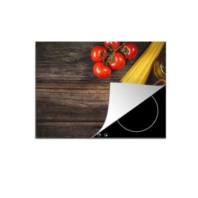 Herdabdeckplatte 75x52 cm Nudeln - Tomate - Küche