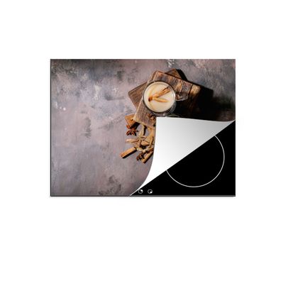 Herdabdeckplatte 70x52 cm Loser Tee - Milch - Zimt