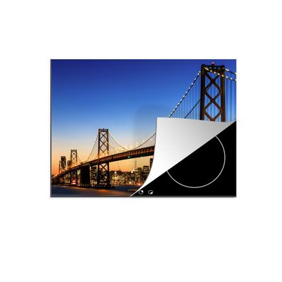 Herdabdeckplatte 60x52 cm Brücke - San Francisco - Skyline