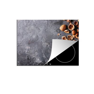 Herdabdeckplatte 70x52 cm Nüsse - Herbst - Küche - Industrie
