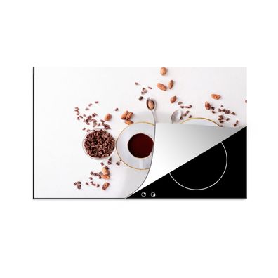 Herdabdeckplatte 78x52 cm Kaffee - Kaffeebohnen - Schokolade