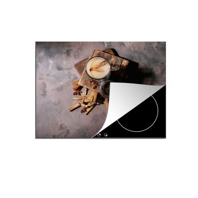Herdabdeckplatte 60x52 cm Loser Tee - Milch - Zimt