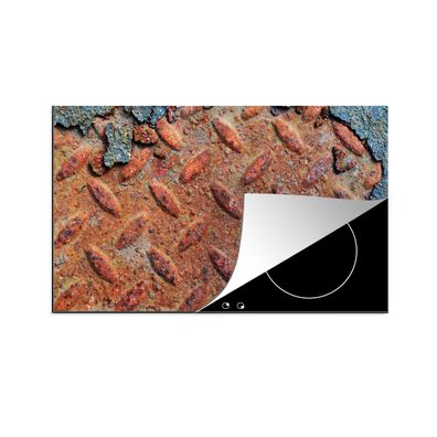 Herdabdeckplatte 90x52 cm Diamantplatte - Beton - Rost - Vintage