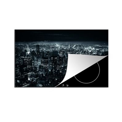 Herdabdeckplatte 78x52 cm Skyline - New York - Nacht