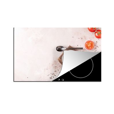 Herdabdeckplatte 90x52 cm Tomate - Suppe - Küche - Kräuter