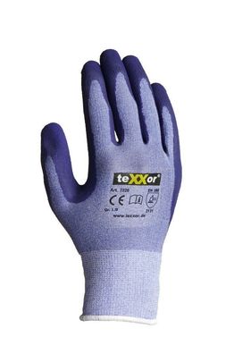 teXXor Polyester-Strickhandschuhe LATEX Größe 10 12 Stück