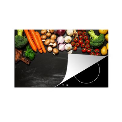 Herdabdeckplatte 85x52 cm Karotte - Gemüse - Gewürze