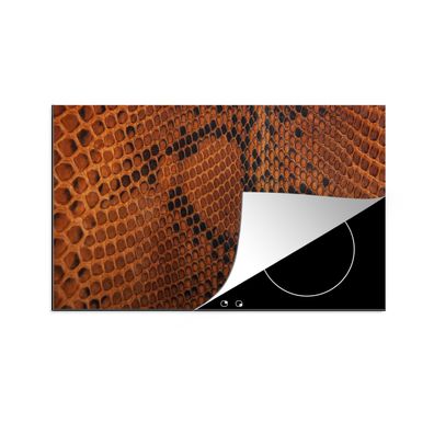 Herdabdeckplatte 78x52 cm Leder - Textur - Tierhaut