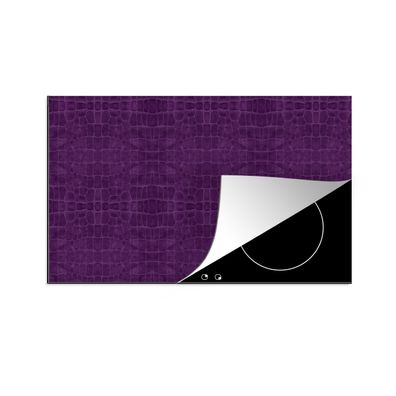 Herdabdeckplatte 78x52 cm Leder - Textur - Tiere