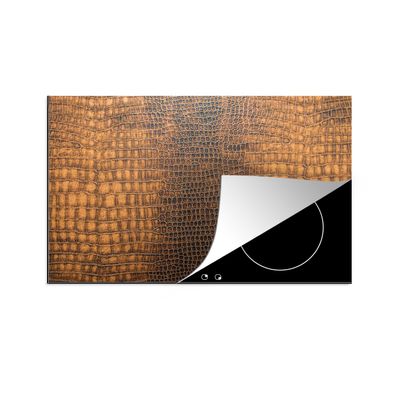 Herdabdeckplatte 90x52 cm Leder - Textur - Tierhaut