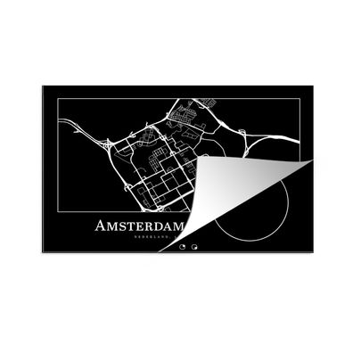 Herdabdeckplatte 78x52 cm Stadtplan - Karte - Amsterdam-Zuidoost - Karte