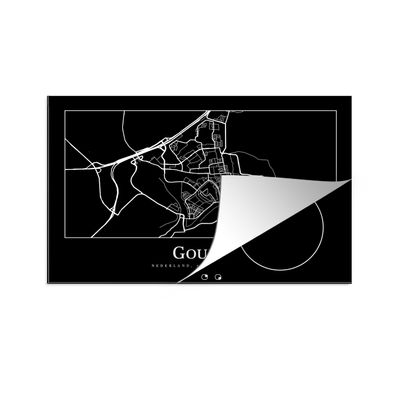 Herdabdeckplatte 78x52 cm Gouda - Karte - Stadtplan - Wegbeschreibung