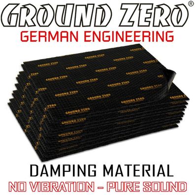 Ground Zero GZDM 1900ML-GOLD 10x 4,2mm Multilayer Alubutyl Dämmmatte Dämmung