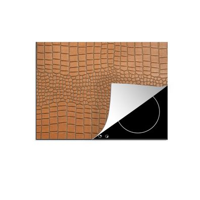 Herdabdeckplatte 75x52 cm Leder - Textur - Tierhaut