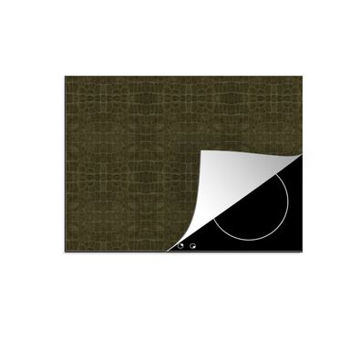 Herdabdeckplatte 65x52 cm Leder - Textur - Tierhaut