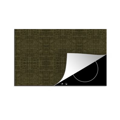Herdabdeckplatte 90x52 cm Leder - Textur - Tierhaut