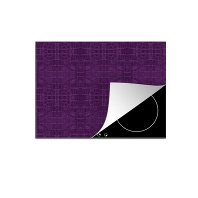 Herdabdeckplatte 75x52 cm Leder - Textur - Tiere