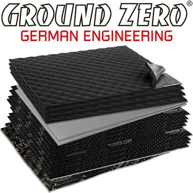 Ground Zero GZDM Doorkit PRO II Alubutyl Tür Dämmung Set Türdämmung für 2 Türen