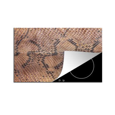 Herdabdeckplatte 90x52 cm Leder - Textur - Tierhaut