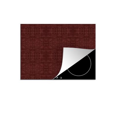 Herdabdeckplatte 60x52 cm Leder - Textur - Tierhaut