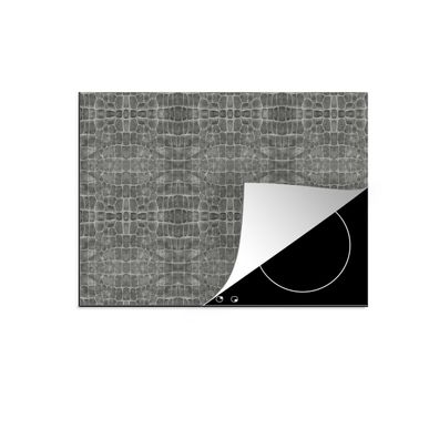 Herdabdeckplatte 75x52 cm Leder - Textur - Tiere
