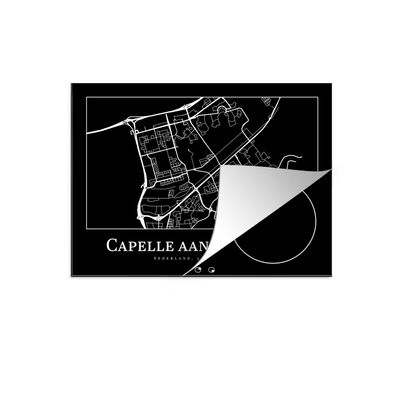 Herdabdeckplatte 70x52 cm Stadtplan - Karte - Capelle aan den IJssel - Karte