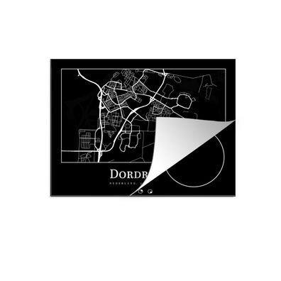 Herdabdeckplatte 70x52 cm Karte - Dordrecht - Karte der Stadt