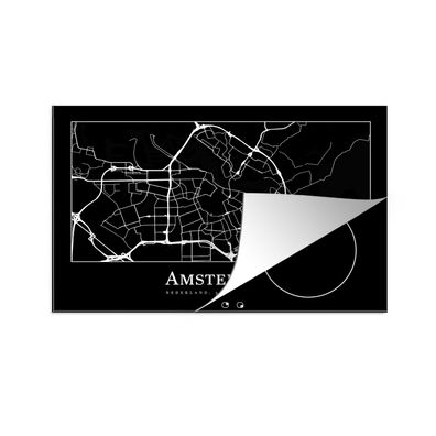 Herdabdeckplatte 80x52 cm Karte - Stadtplan - Amsterdam