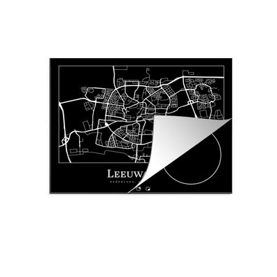 Herdabdeckplatte 60x52 cm Stadtplan - Leeuwarden - Karte
