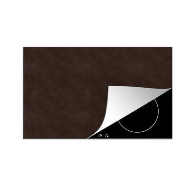 Herdabdeckplatte 78x52 cm Leder - Braun - Tierhaut