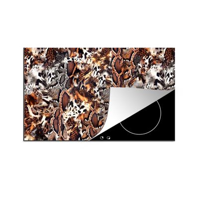 Herdabdeckplatte 78x52 cm Tierdruck - Tiger - Tiere
