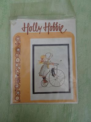 alte Holly Hobbie Stickpackung DMC Lanarte 18 x 24 cm komplett-Set