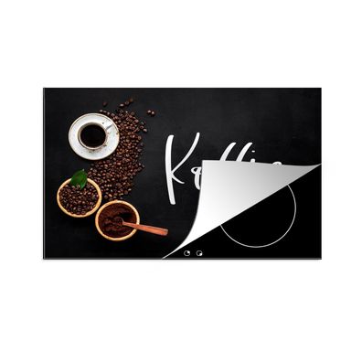 Herdabdeckplatte 78x52 cm Sprichwörter - Kaffee - Zitate