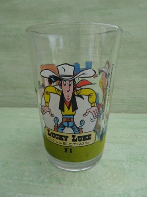 RAR ! altes Lucky Luke Collection N° 8 Glas Amora 1996 ca 9,5 cm groß