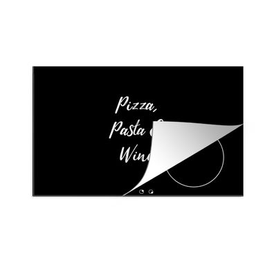 Herdabdeckplatte 80x52 cm Zitate - Sprichwörter - Weinliebhaber - Pizza, Pasta &amp;