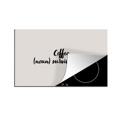 Herdabdeckplatte 85x52 cm Definition Kaffee - Kaffee (Substantiv) - Überlebenssaft -