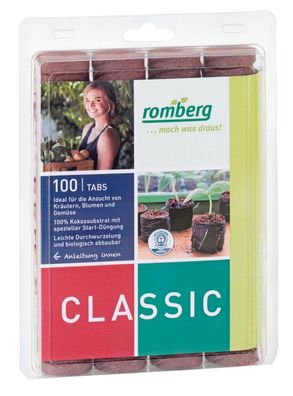 Romberg 100 Kokos-Quelltabletten Ø36mm