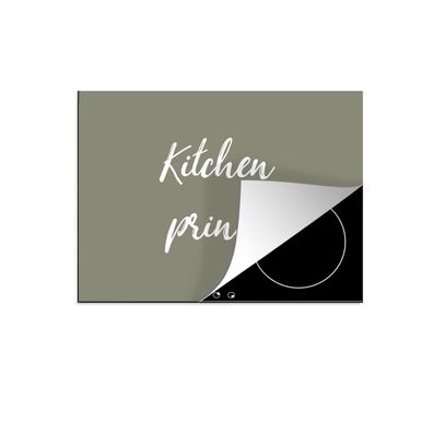 Herdabdeckplatte 75x52 cm Zitate - Küchenprinz - Männer - Sprichwörter