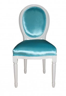 Casa Padrino Barock Esszimmer Stuhl Türkis - Designer Stuhl - Luxus Qualität
