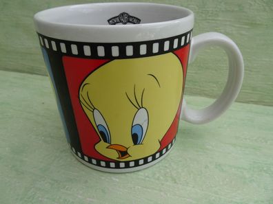 alte Jumbo-Tasser Becher Glas Warner Bros Annaburg Looney Tunes Tweety nutella