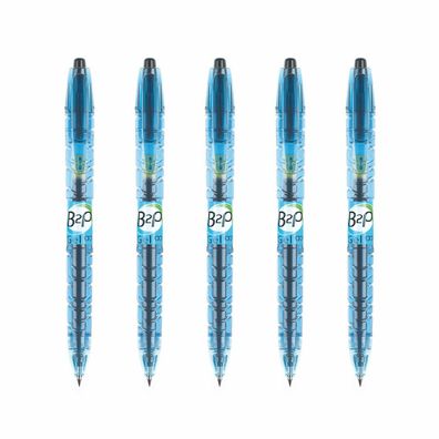 Pilot Bottle to pen 0.7 Gelschreiber - 5er-Set schwarz