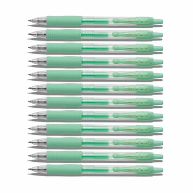 Pilot G2-07 Gelschreiber Pastellgrün - 12er-Set