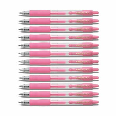 Pilot G2-07 Gelschreiber Pastellpink - 12er-Set