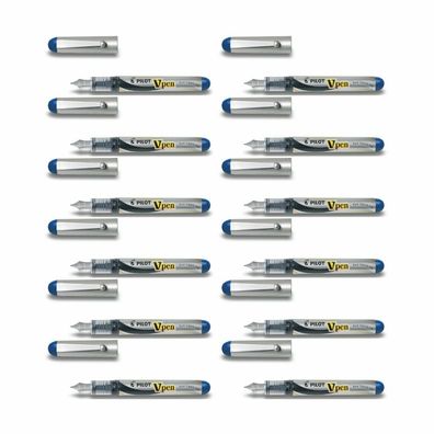 Pilot V-Pen Silver - 12er-Set blau