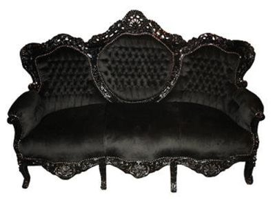 Baroque Lounge "King" Black