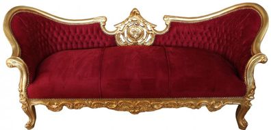 Barock Sofa Vampire Bordeaux/ Gold- Limited Edition - Lounge Couch