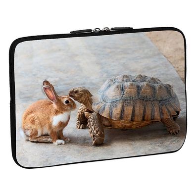 PEDEA Design Schutzhülle: rabbit and turtle 17,3 Zoll (43,9 cm) Notebook Laptop