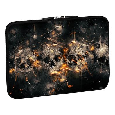 PEDEA Design Schutzhülle: skulls 17,3 Zoll (43,9 cm) Notebook Laptop Tasche
