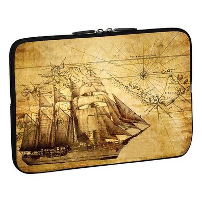 PEDEA Design Schutzhülle: sailing ship 17,3 Zoll (43,9 cm) Notebook Laptop Tasch